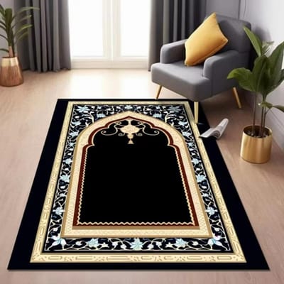 Premium Islamitisch Gebedskleed Antislip Vloermat voor Huisdecoratie Woonkamer Slaapkamer Stijlvol en Duurzaam Tapijt voor Dagelijks Gebruik 40x60cm