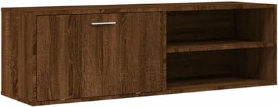 TV Meubel 120x34x37cm Massief Hout Lus 3 Lades