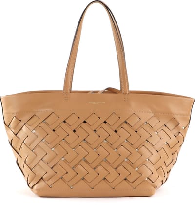 GIANNI CHIARINI Leren Schoudertas Nur Shopper Nature Bruine