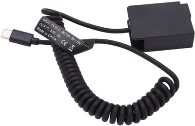 Dailygoods - DMW DCC8 Dummy Batterijpakket Koppelingsadapter voor Camera's