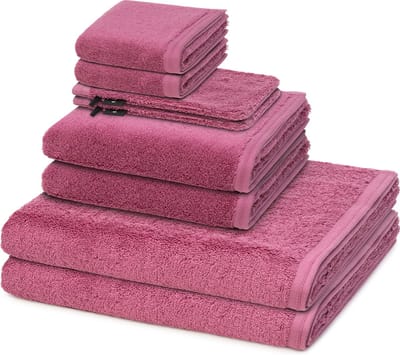 Vossen Sonstiges 2 X washandjes 2 X gasten- 2 X douche- 2 X handdoek - in set 8 pack Vegan Life