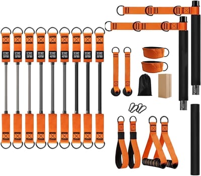 Pilates Bar Set - Fitness Set Body Shaping - Full Body Training - Multifunctionele Oefeningen