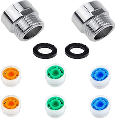 aladdien - Waterbesparende Douche Adapter - Douche Flow Restrictor - 8 stuks - G1/2 - Water Saver - Reducer voor Badkamer - Geschikt voor Handheld D..