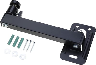 Opvouwbare Projectorbeugel - Projector Muurbeugel - Thuisbioscoop Inrichten - 360 Graden Rotatie - 20 cm - Zwart