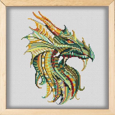 Borduurpakket MANDALA DRAAK