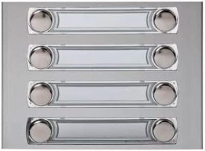 Intercom Module - Deurpaneel - Toegangscontrole - 8 Druktoetsen - 7 Platen - Zilver