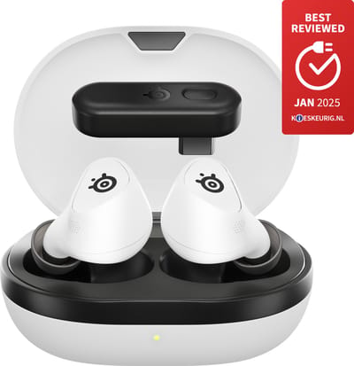 SteelSeries Arctis GameBuds - Draadloze Gaming Oordopjes - 2.4 GHz & Bluetooth - PS5, PC & Mobiel - Wit