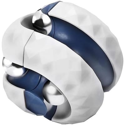Orbit Ball-speelgoed, Fidget Cubes Top Spinning-speelgoed, als stressverlichtende geschenken en creatief decompressiespeelgoed, puzzelspellen voor kinderen White