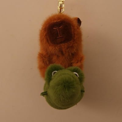 Nouvelle Ligne Pull-up Poupée Capybara Jouet en Peluche Chiot Capybara Grande Oie Poupée Capybara Pendentif de Sac 4 inch