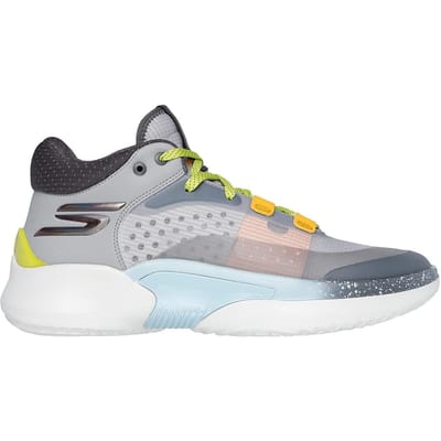 Skechers Resagrip Speckle basketbalschoenen voor heren (Grijs/Wit)