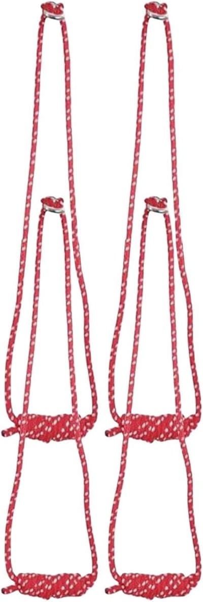 Yogatouw Wandset - Stretchgereedschap Rug - Flexibiliteit Verbeteren - Verstelbare Lengte - 33 Meter - Rood