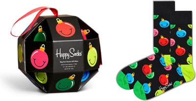 Happy Socks Bauble Gift Box (1-pack) - kerstballen in een kerstbal - Unisex - Maat: 36 - 40