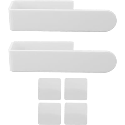 Porte-serviettes adhésif en forme de U peu encombrant en acrylique mural barre à serviettes serviette blanc