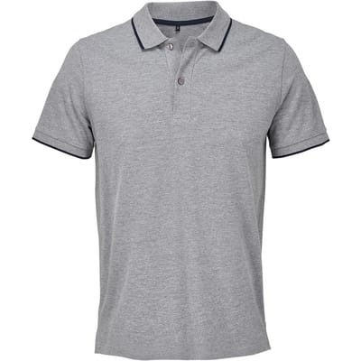 SOLS Volwassen Unisex Palermo Poloshirt (Grijze Marl/Franse marine)