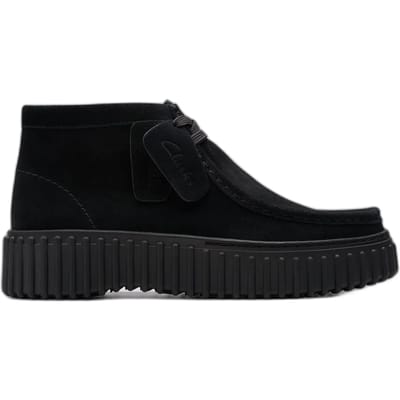 CLARKS Torhill Moss Dames Veterschoenen - Suede - Zwart