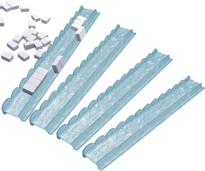 Mahjong Tegelhouders - Mah Jongg Racks - Spelavond Organiseren - Magnetische Duwers - 54 x 16 x 4 cm