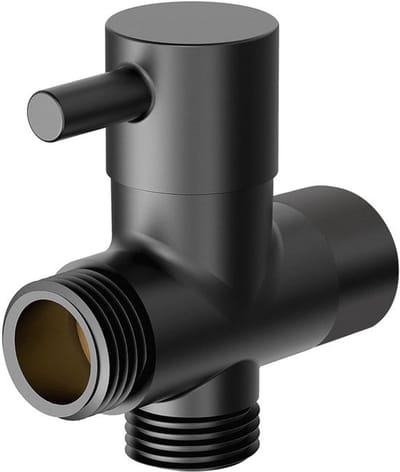 Dailygoody - Douchearm Omvormer Valve - 3-weg Adapter - Mat Zwart