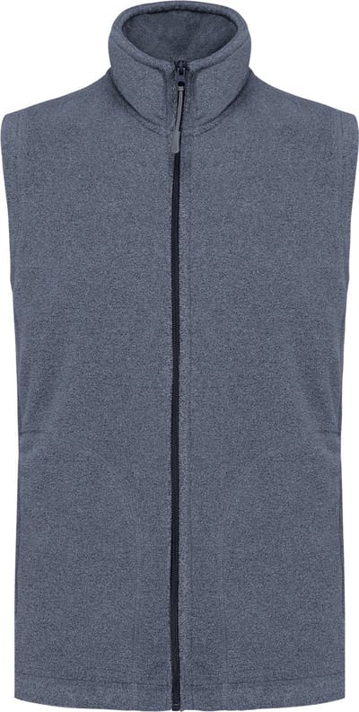 Fleecebodywarmer 'Luca' merk Kariban maat S Navy Heather
