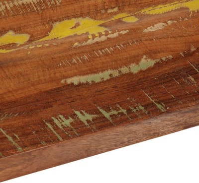 Houten Tafelblad - Vervangend blad - Tafel opfrissen - Massief gerecycled hout - 180x20 cm - Meerkleurig