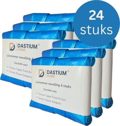 Dastium Home - Luieremmer Navulling - Luieremmer Zakken -Geschikt Voor Tommee Tippee - 24 Stuks