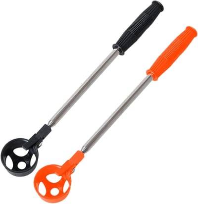 Golfbal Retriever - Ballenvanger Telescopisch - Golfballen Verzamelen - Intrekbaar Tot 195cm - 40-195 cm - Zwart