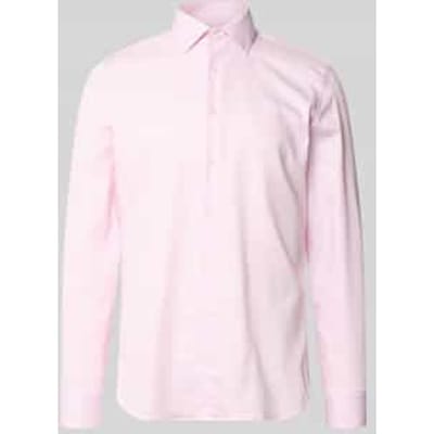 Seidensticker slim fit overhemd - popeline - roze - Strijkvrij - Boordmaat: 38