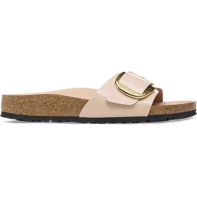 Damessandalen Birkenstock Madrid Big Buckle Natural Leather Patent