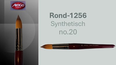 Artigo Professional Sylinsky Penseel – Rond (Maat #20) – Dik Kunstenaarspenseel voor Olie- en Acrylverf