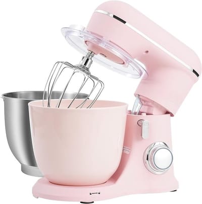 MMP® Mixer met mengkom - Mixer - Mixer met mengkom keukenmachine - Roze - ‎35cm x 33cm x 22cm