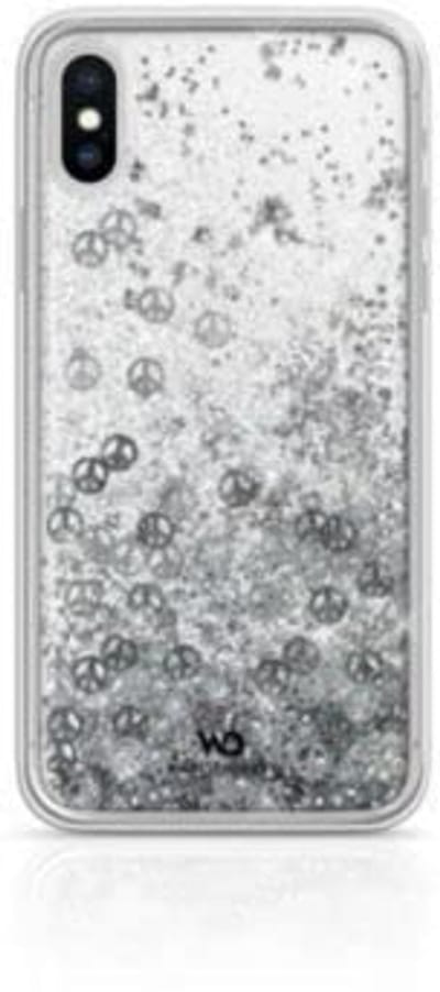 White Diamonds Sparkle mobiele telefoon behuizingen 14,7 cm (5.8") Hoes Zilver, Transparant