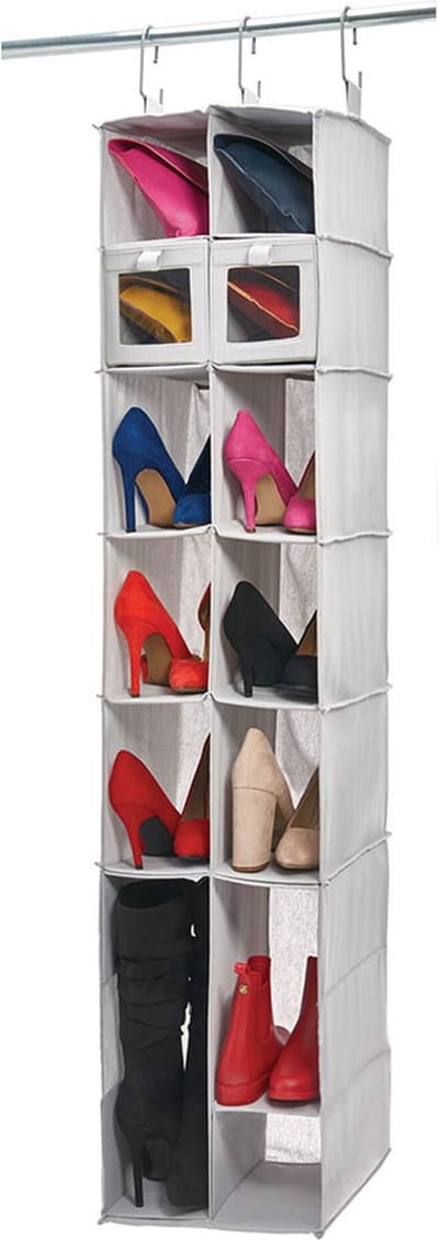 iDesign Hang organizer kledingkast 10 vaks - 07973EU - Sorteervakken, Ophangen zonder boren, Opvouwbaar