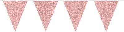 Folat - Vlaggenlijn Glitter Rose Gold 6mtr