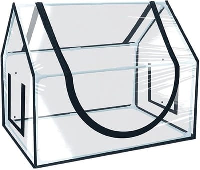 Plantenkast PVC - Kweekkas Tuinkas - Planten Beschermen - Transparante PVC Structuur - 60 x 50 x 41 cm - Transparant