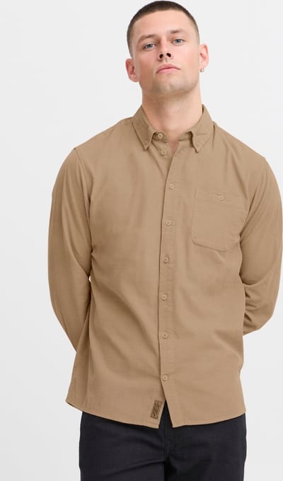 Blend Blouse Rib Beige - Maat L