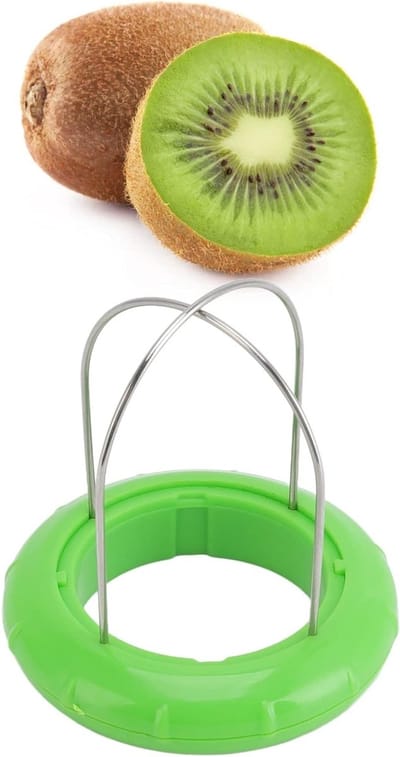 Handige Kiwi Snijder en Schiller - RVS 2-in-1 Gereedschap met Ergonomische Grip voor Perfecte Kiwi's
