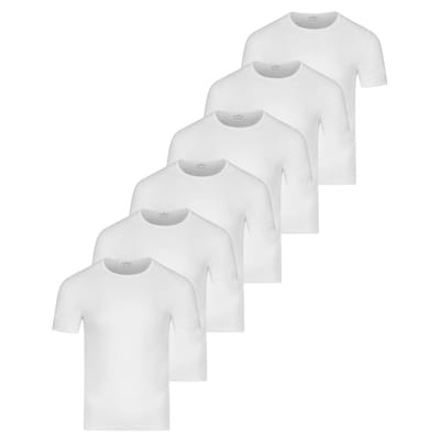RAGMAN Heren onder t-shirts 6 pack Basic