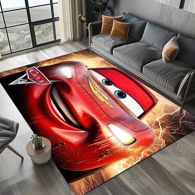 Auto's Disney Bliksem McQueen Cartoon Tapijt Slaapkamer Woonkamer Huis Bank Deurkleed Huisdecoratie Kind Groot Vloerkleed Cadeau 50x80cm