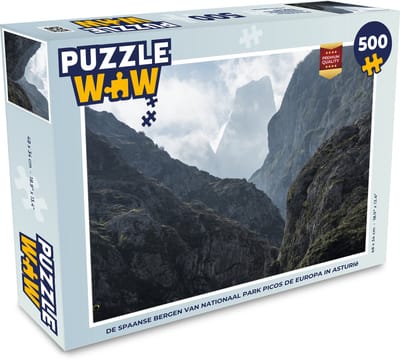 Puzzel De Spaanse bergen van Nationaal park Picos de Europa in Asturië - Legpuzzel - Puzzel 500 stukjes