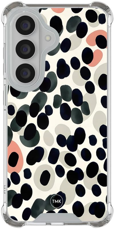 Shockproof hoesje geschikt voor Samsung Galaxy S26 - Modern dots - Schokbestendig - Verhoogde randen - TPU case - Extra Sterke Back Cover - Gestipt - Transparant, Multi