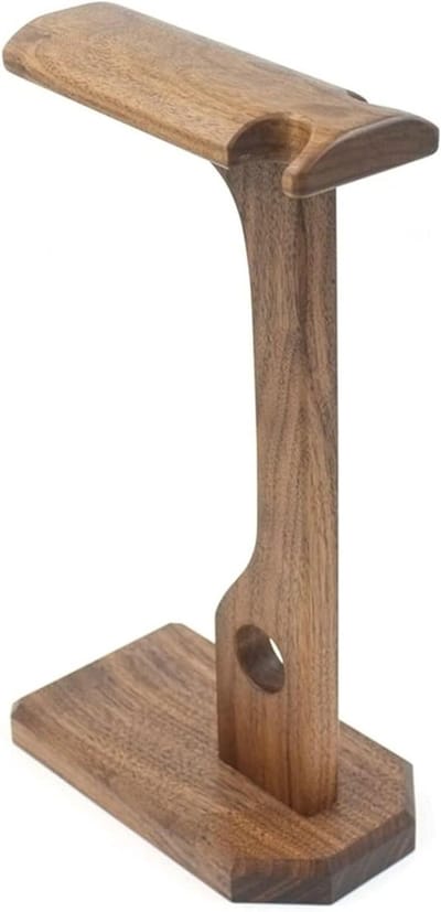 Koptelefoon standaard - Hoofdtelefoon houder - Bureau organiseren - Handgemaakt design - 32 cm hoog - Roze
