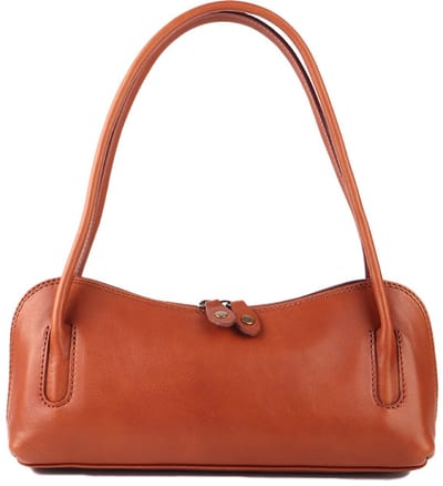Giuliano klassieke handtas Aurelie - Mat camel - Dames - Made in Italy