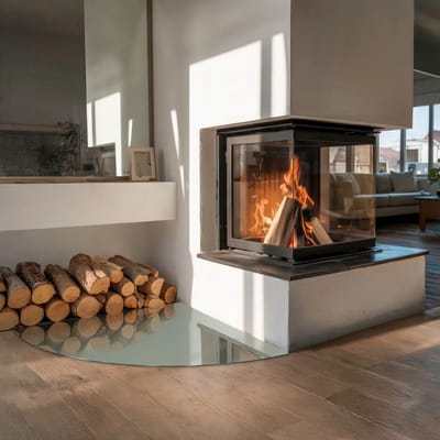 Coloray Vloerplaat Houtkachel - Plaat onder Houtkachel - 100 cm x 100 cm - Kachel Onderplaat - Groente Vloerplaat Kachel - Plaat Kachel - Onderplaat Kachel - Houtkachel Vloerplaat - Onderplaat