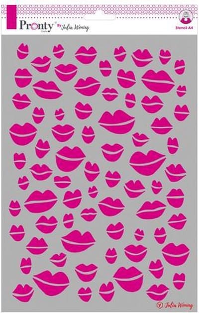 Pronty Stencil Kisses 470.765.004 A4 Julia Woning