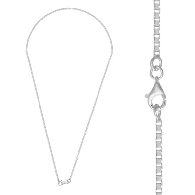 WeLoveSilver - Zilveren ketting - Box chain - 925 sterling zilver - 45 cm