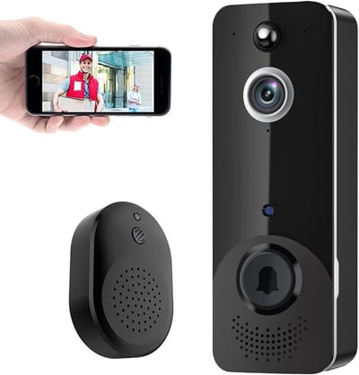 Video Deurbel - Slimme Camera - Huisbeveiliging - Tweerichtingsaudio - HD Nachtzicht - Zwart