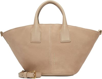 LIEBESKIND BERLIN Schoudertas Handtas Mica Promo Suede Shopper Natural Beige