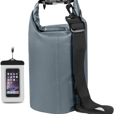 Famanu – Waterdichte dry bag rugzak - verkrijgbaar in 2 tot 40 liter - stevige plunjezak met schouderriemen en telefoonhoes - ideaal voor kajakken - strand - zwemmen en kamperen - lichtgewicht en eenvoudig schoon te maken