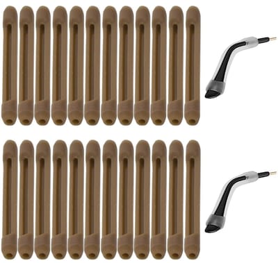 12 Paar Anti-Slip Oorhaakjes - Oorstrips Brillenpootjes - Anti-Slip Brilpootjes - Bril pootjes - Oorbekleding - Bril Kussen - Beschermers Voor Bril Pootjes - Bruin - Siliconen - Antislip - Bril Accessoires - 24 Stuks