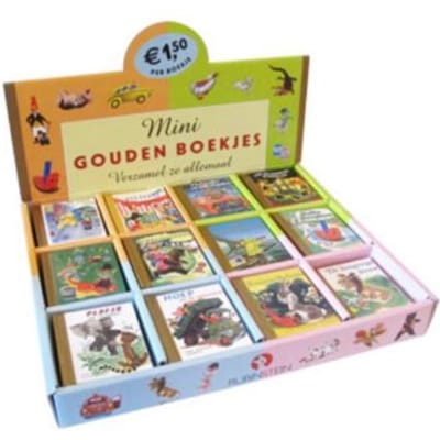 Mini Gouden Boekjes Display 12x5 Ex / Serie I - Gouden Boekjes