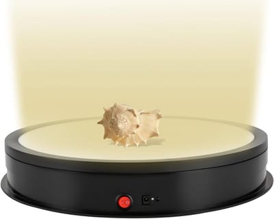 Elektrisch Draaiplateau - Draaibare Displaystandaard - Productfotografie Presentatie - Met Afstandsbediening - 42 Cm Diameter - Zwart